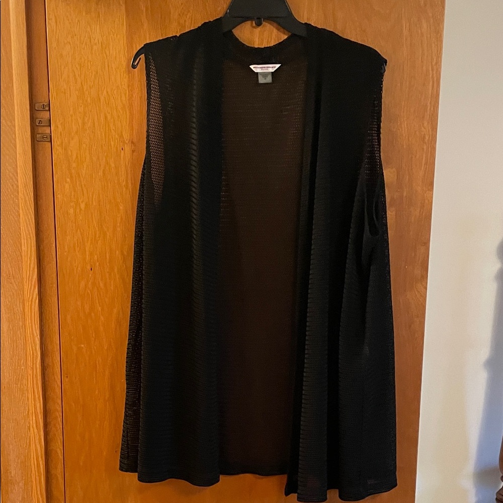 Allison Daley Black Sheer Cardigan